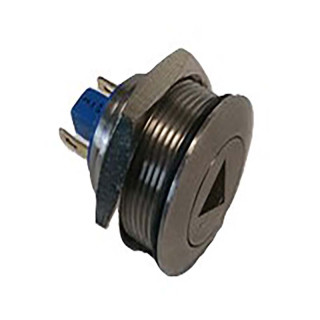 bouton poussoir plat montée / descente diam 22, inox, IP65, 2A, 48V